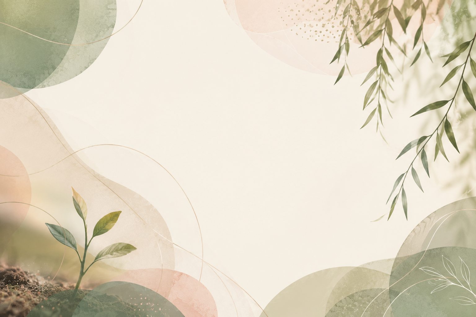 Soft, warm-toned illustration symbolising emotional support in fertility psychology, with abstract organic shapes and gentle gradients.